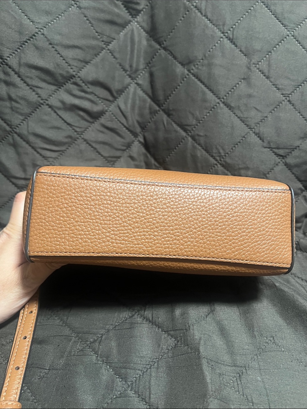 kate spade Pebbled Leather Crossbody Bag - Camel - Picture 4 of 10